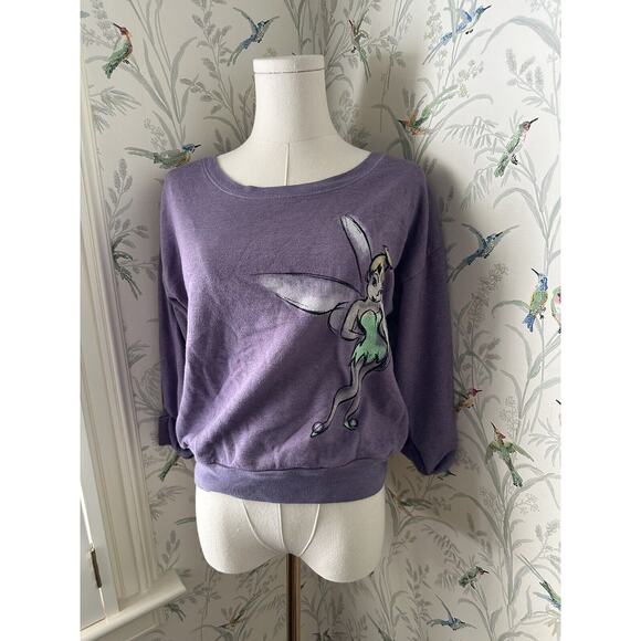 Disney Tinker Bell Artist Collection For Target Sweatshirt Purple XS Oversize - Picture 1 of 5